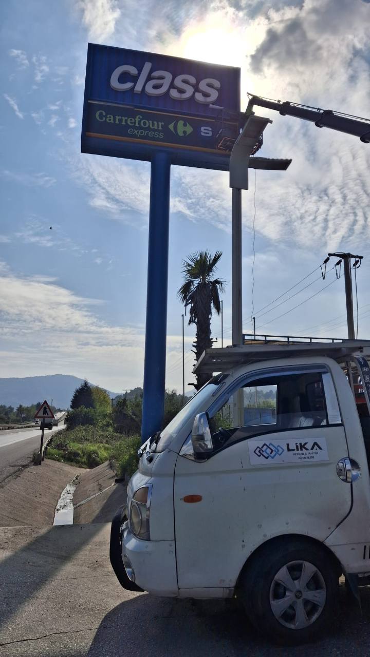 Tabela & totem uygulama örneği